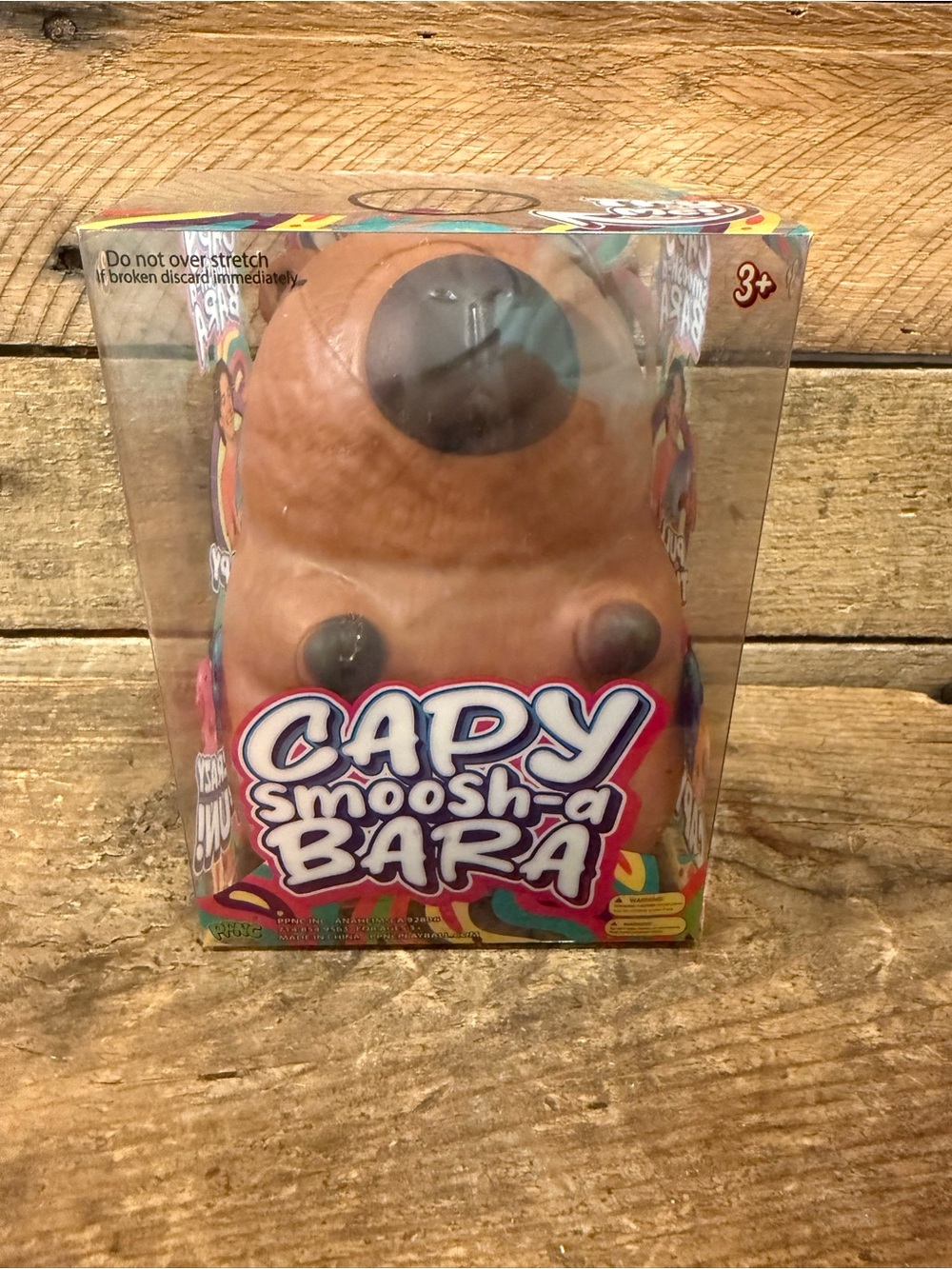 Smoosh-a-Bara Kids Squishy Toy - Brown